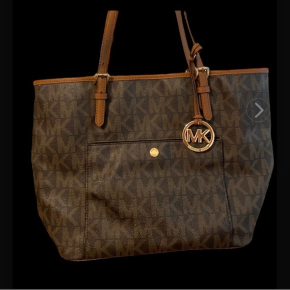 Michael Kors Tote black brown. Barely used.  Very good condition - Picture 3 of 3